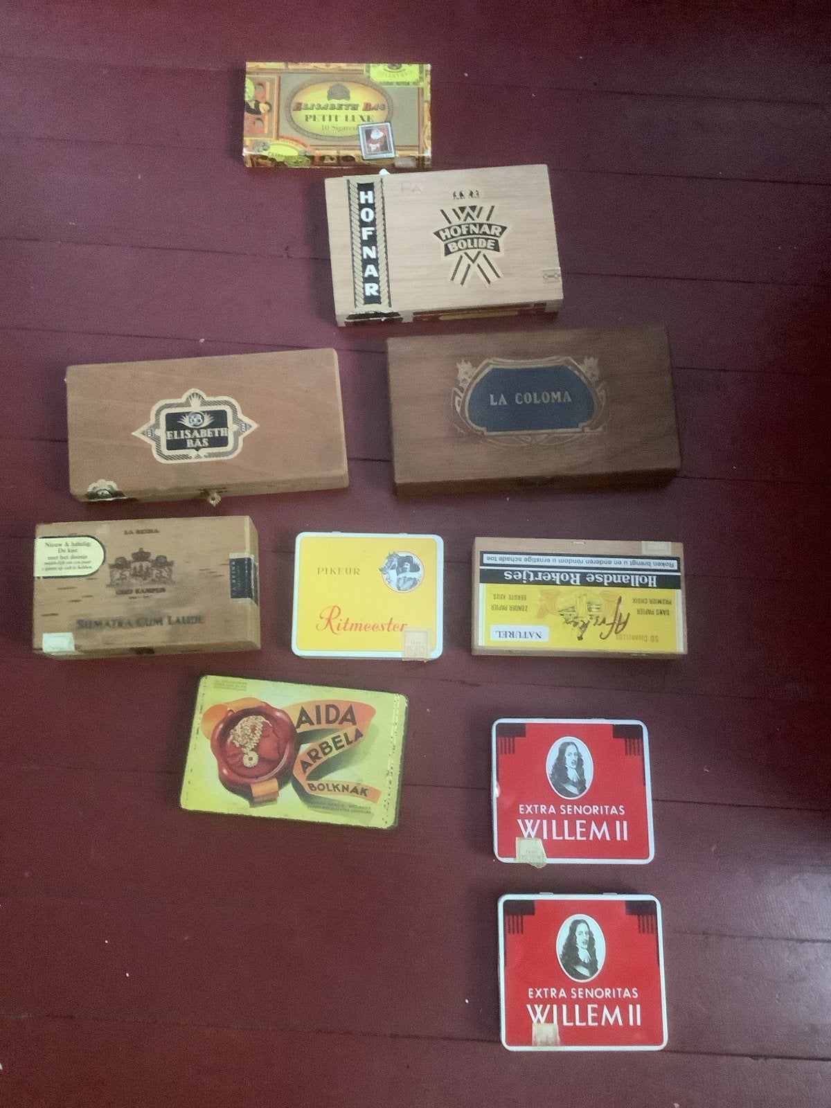 Collectie Vintage Sigaren- en Tabaksdozen, Ophalen of Verzenden, Gebruikt, Tabaksdoos of Verpakking