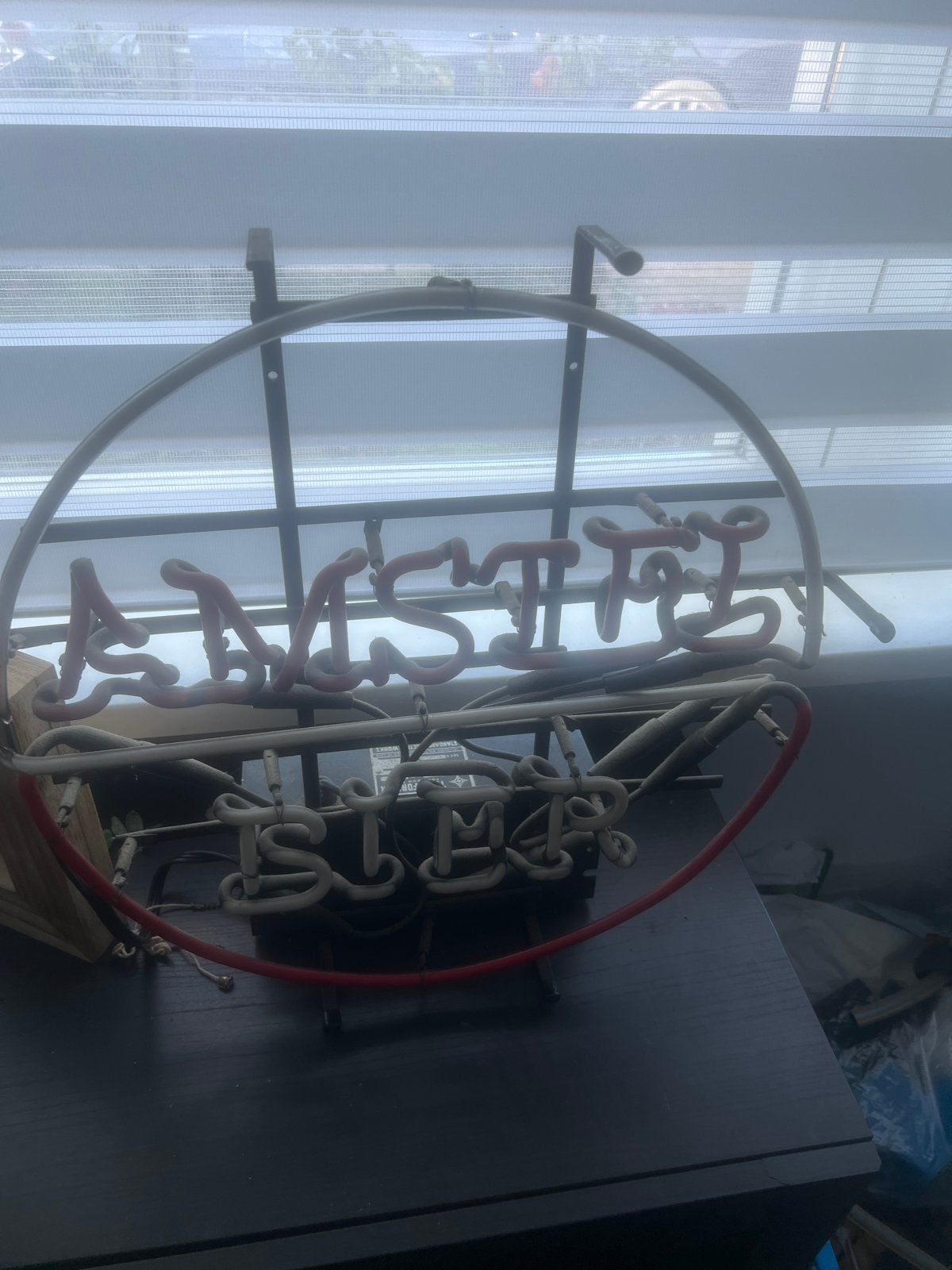 Vintage Amstel Bier Neon Reclamebord, Ophalen, Gebruikt