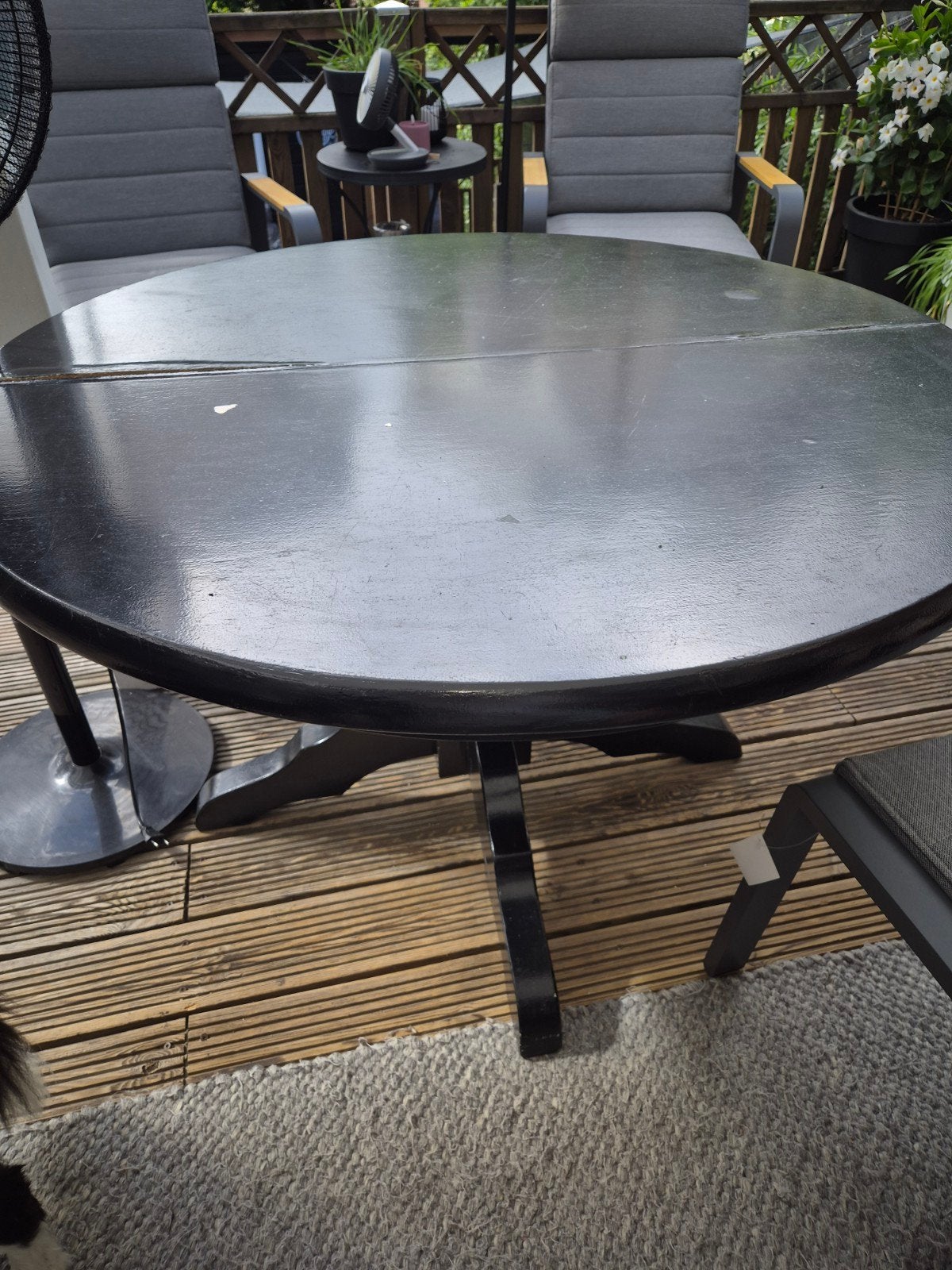zwarte eettafel uitklapbaar, Ophalen, Rechthoekig, 50 tot 100 cm