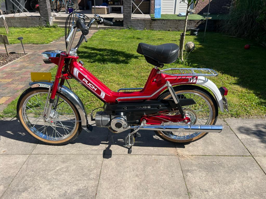 Puch Maxi S - Matching numbers, Fietsen en Brommers, Brommers | Puch, Ophalen, Maximaal 45 km/u, Zo goed als nieuw, Maxi