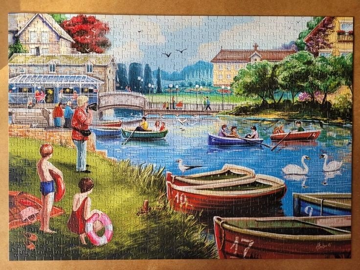 falcon de luxe puzzel 1000 stukjes, Ophalen of Verzenden, 500 t/m 1500 stukjes, Zo goed als nieuw