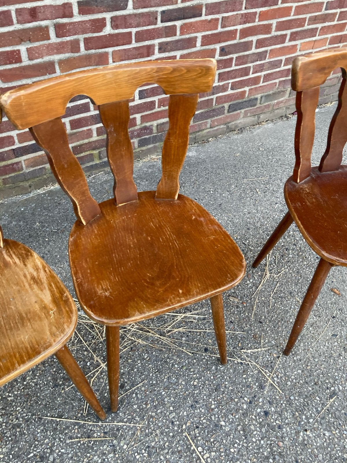30 Stevige Bruine Caféstoelen voor Mancave/Horeca, Antiek en Kunst, Antiek | Meubels | Stoelen en Banken, Ophalen