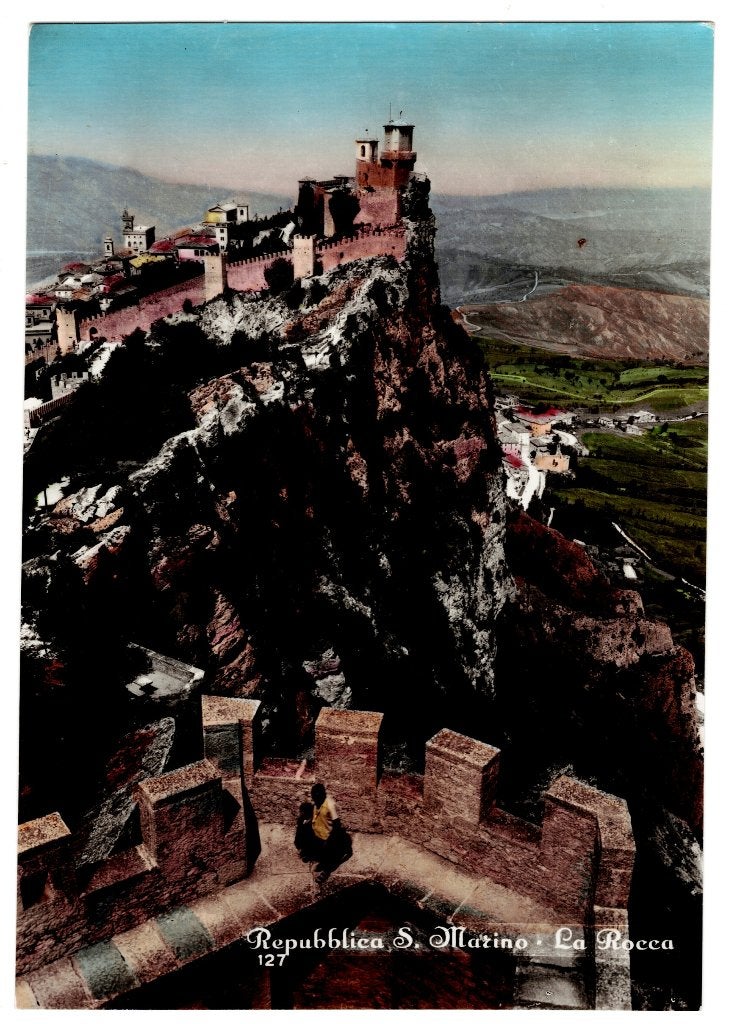 B26208 San Marino rotsvesting, Ophalen of Verzenden, 1940 tot 1960, Ongelopen, Overig Europa