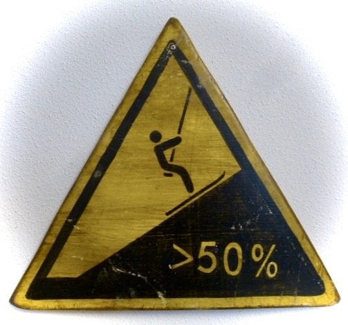 Handgeschilderd houten Après Ski Lift bord / wintersport, 30 cm, Vintage, Ophalen of Verzenden, B6