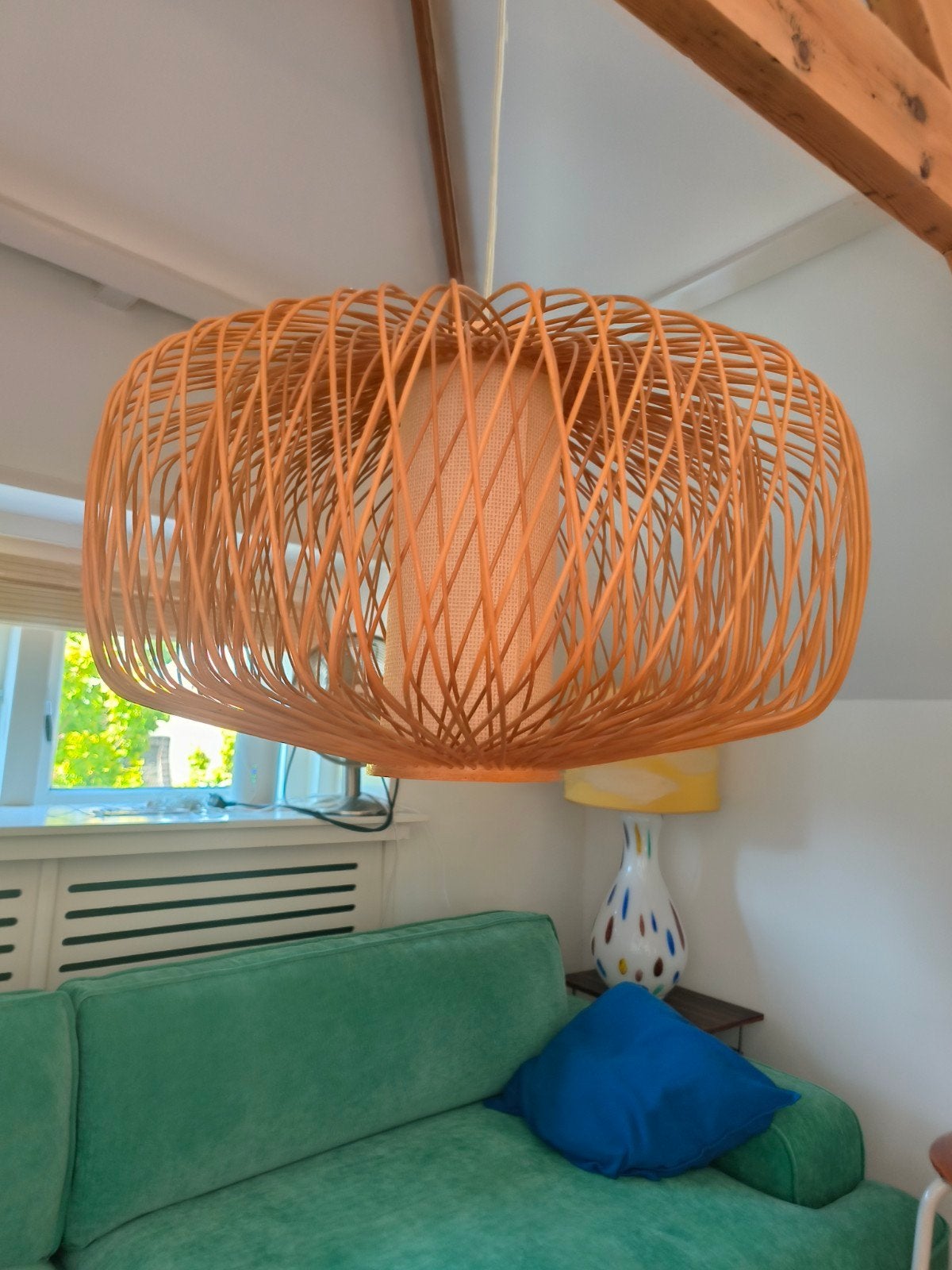 Bohemian Vintage Pitriet Lamp - Oriëntique Den Haag, Overige materialen, Gebruikt, Bohemian, Vintage, Natuurlijk, Ophalen of Verzenden