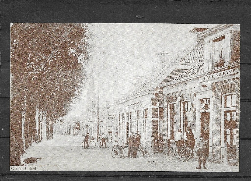 Kaart Oude Pekela, copie van oude kaart,, Verzamelen, Verzenden, 1920 tot 1940, Ongelopen, Noord-Brabant