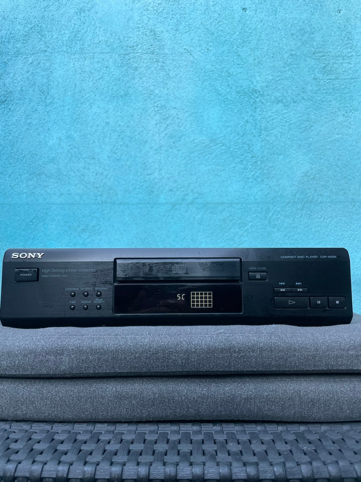 Sony CDP-M205 Compact Disc Speler - High Density Linear Conv, Ophalen of Verzenden, Gebruikt, Sony