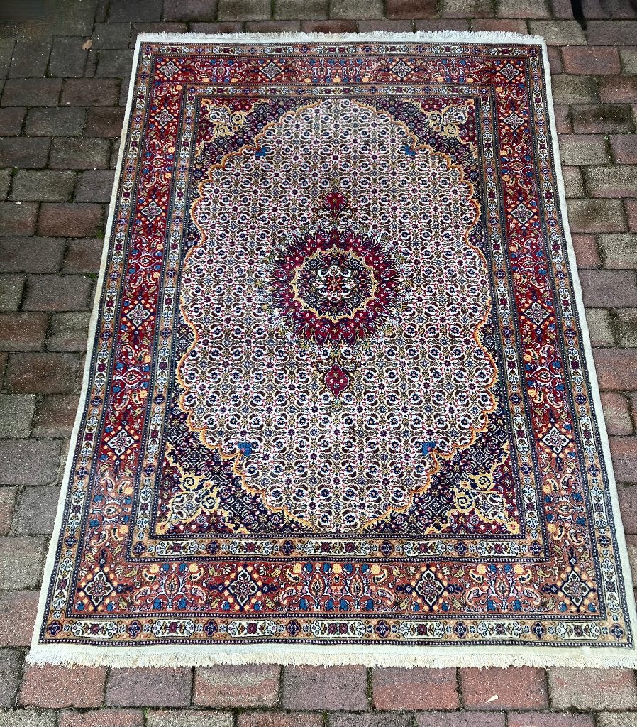 Handgeknoopt Perzisch tapijt Dorokhs, Ophalen, Gebruikt, 200 cm of meer, 200 cm of meer