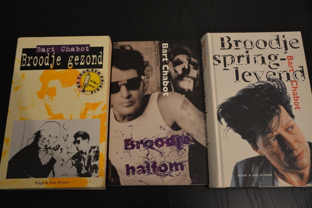 3x Herman Brood: Broodje gezond, halfom, Springlevend, Ophalen of Verzenden, Gelezen, Bart Chabot, Kunst en Cultuur