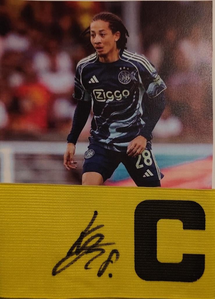Gesigneerde aanvoerdersband Fritz Jim, Verzamelen, Sportartikelen en Voetbal, Verzenden, ., ., .