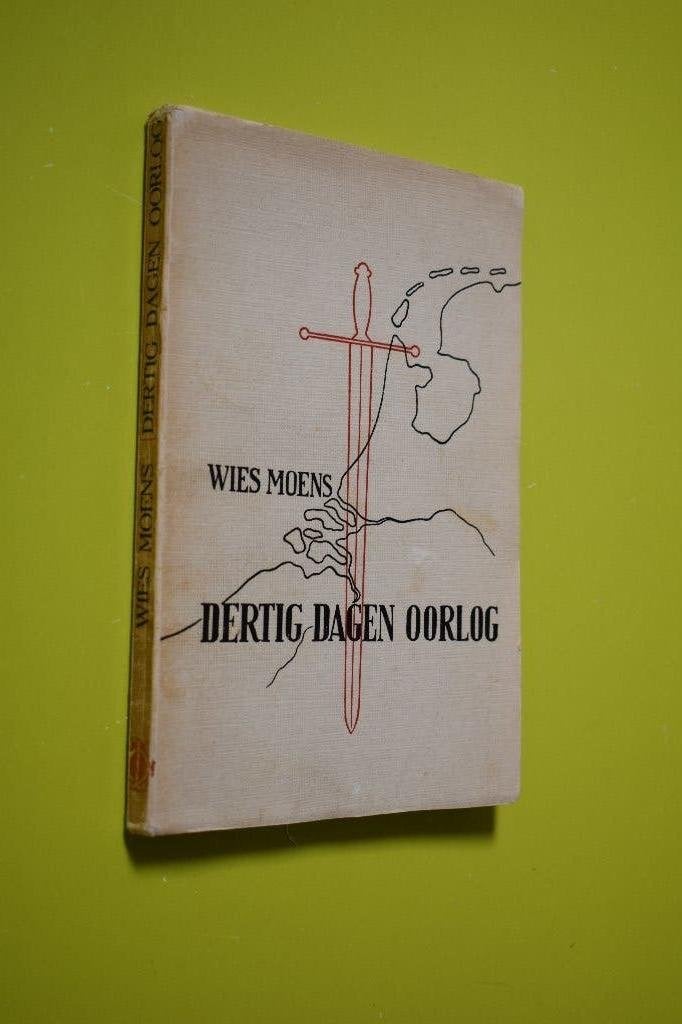 Dertig dagen oorlog -1940- Wies Moens, Verzamelen, Ophalen of Verzenden, Overige soorten, Nederland, Boek of Tijdschrift