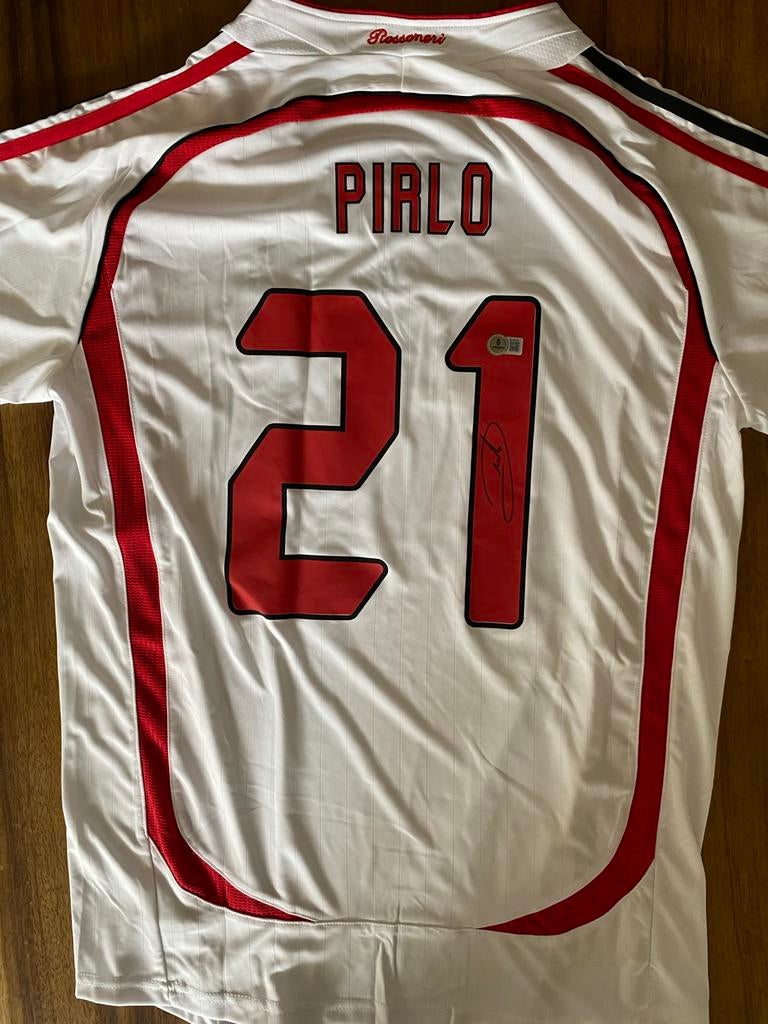 Gesigneerd AC Milan shirt van Pirlo met Beckett COA, Ophalen of Verzenden, Nieuw, Shirt