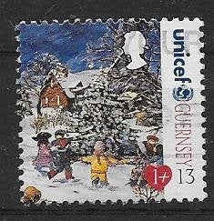 Guernsey 1995  Unicef / Kerst   685, Ophalen of Verzenden, Gestempeld
