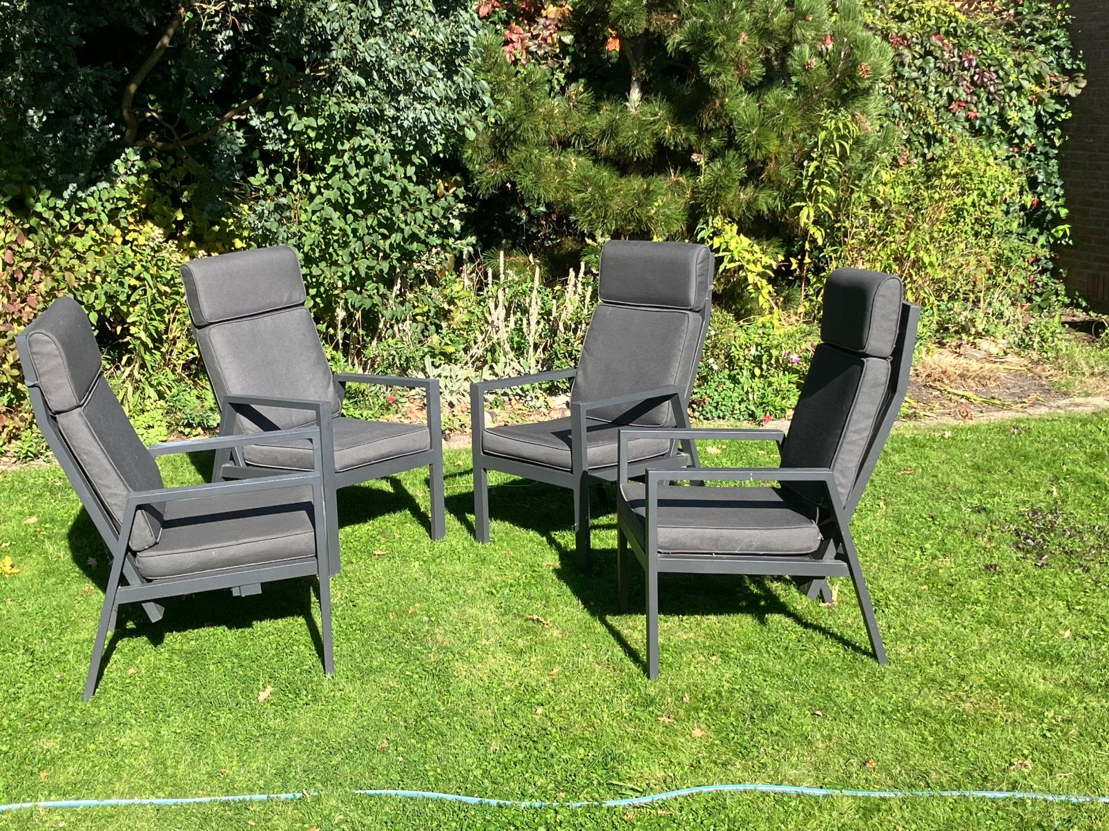 Tuinstoelen, Ophalen, Zo goed als nieuw, Aluminium, Verstelbaar