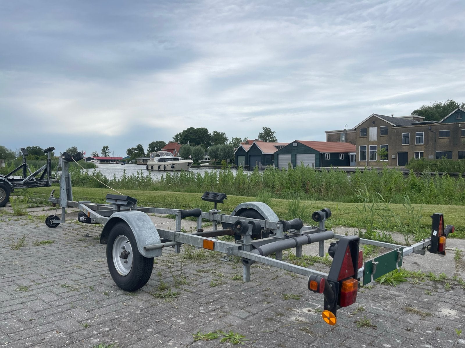 Pega Boottrailer Holland - Gebruikt, Goede Staat, Ophalen, Minder dan 1500 kg, Gebruikt, Open zeilboottrailer