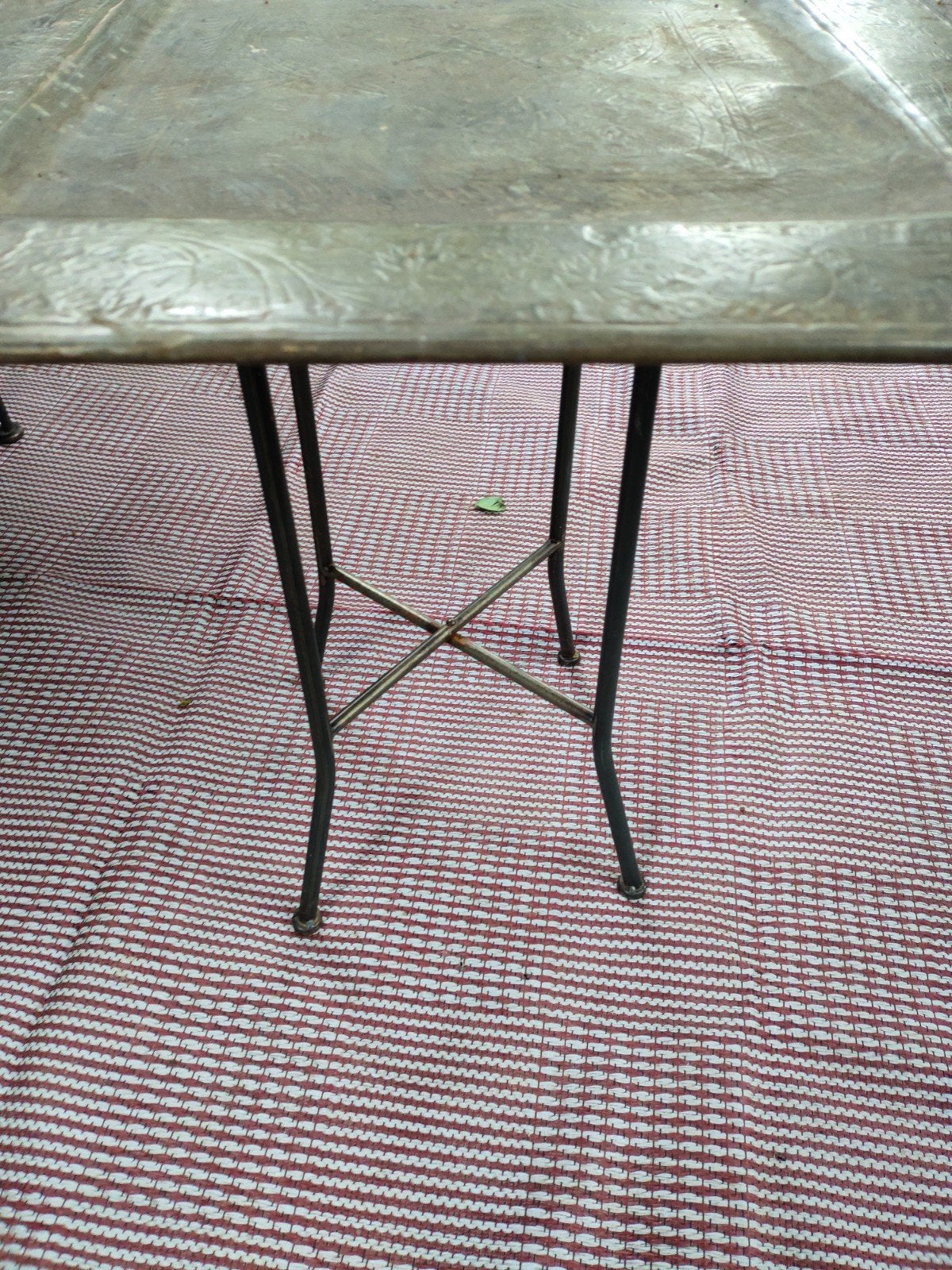 Vintage  groot blad, vierkant voor binnen/buiten, Tuin en Terras, Ophalen of Verzenden, Overige materialen