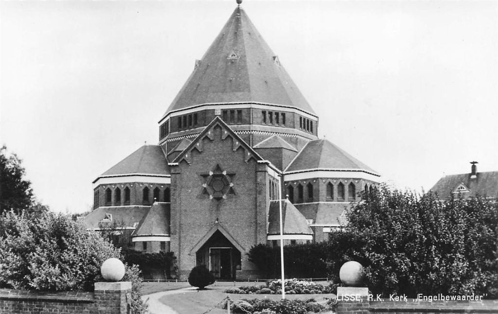 703-498-001 Lisse RK Kerk Engelbewaarder, Verzamelen, Verzenden, Voor 1920, Zuid-Holland