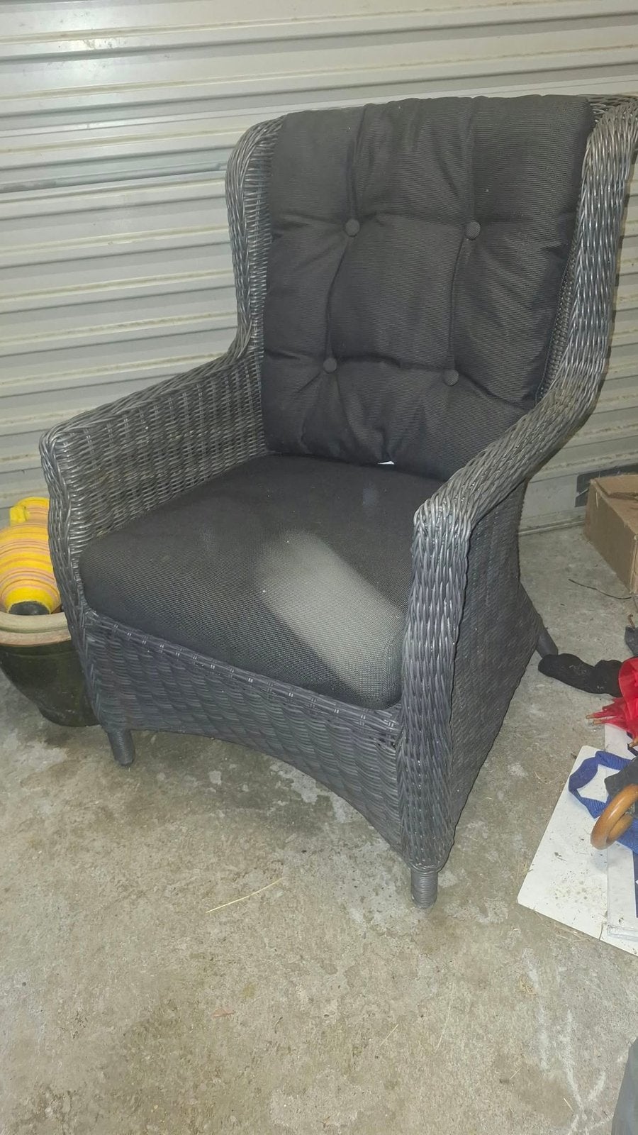 Tekoop 1 nette tuinstoel wicker, Ophalen, Zo goed als nieuw, Wicker