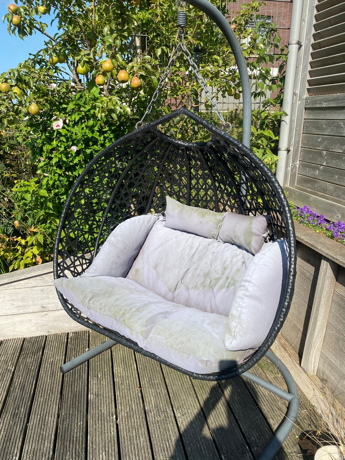2 persoons ei ( hangstoel), Tuin en Terras, Ophalen, Gebruikt