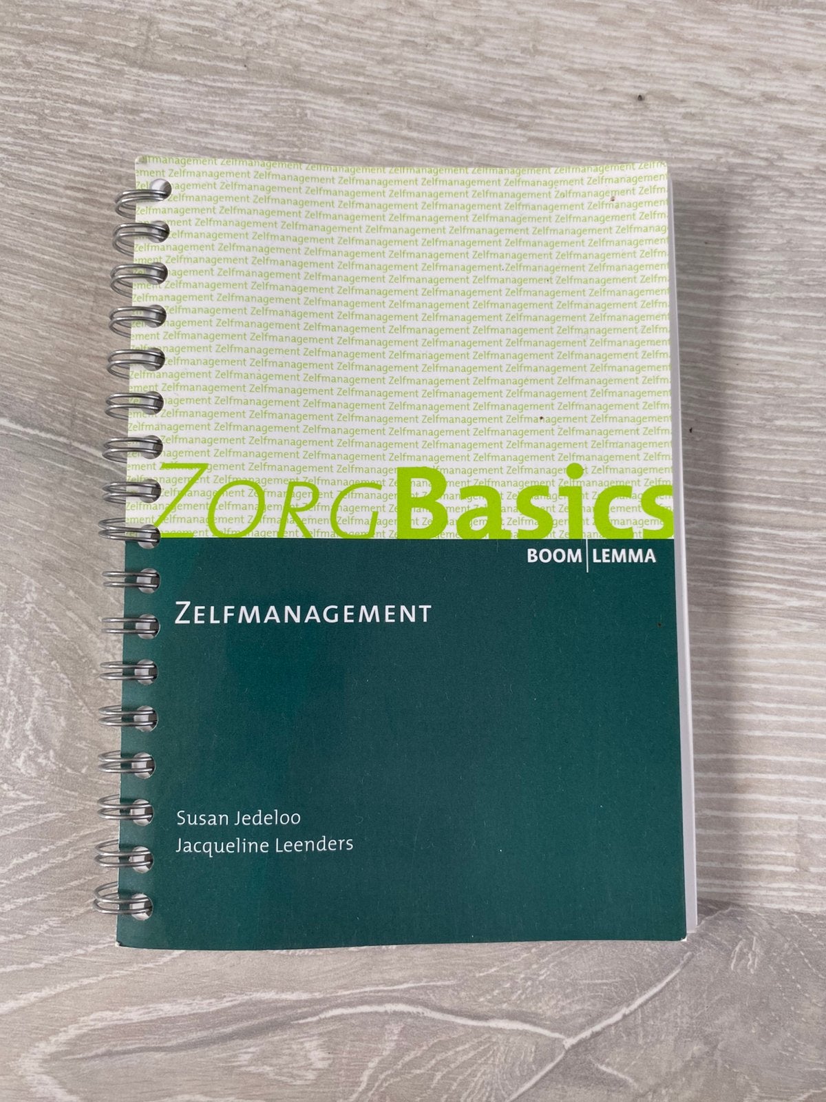 Boek zorgbasic zelfmangement - Jaqueline Leenders, Ophalen of Verzenden, Beta, Zo goed als nieuw, HBO