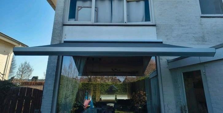 Verano zonnescherm Knikarmscherm electrisch 3 meter breed, Verzenden, Elektrisch, Zo goed als nieuw, 150 tot 300 cm
