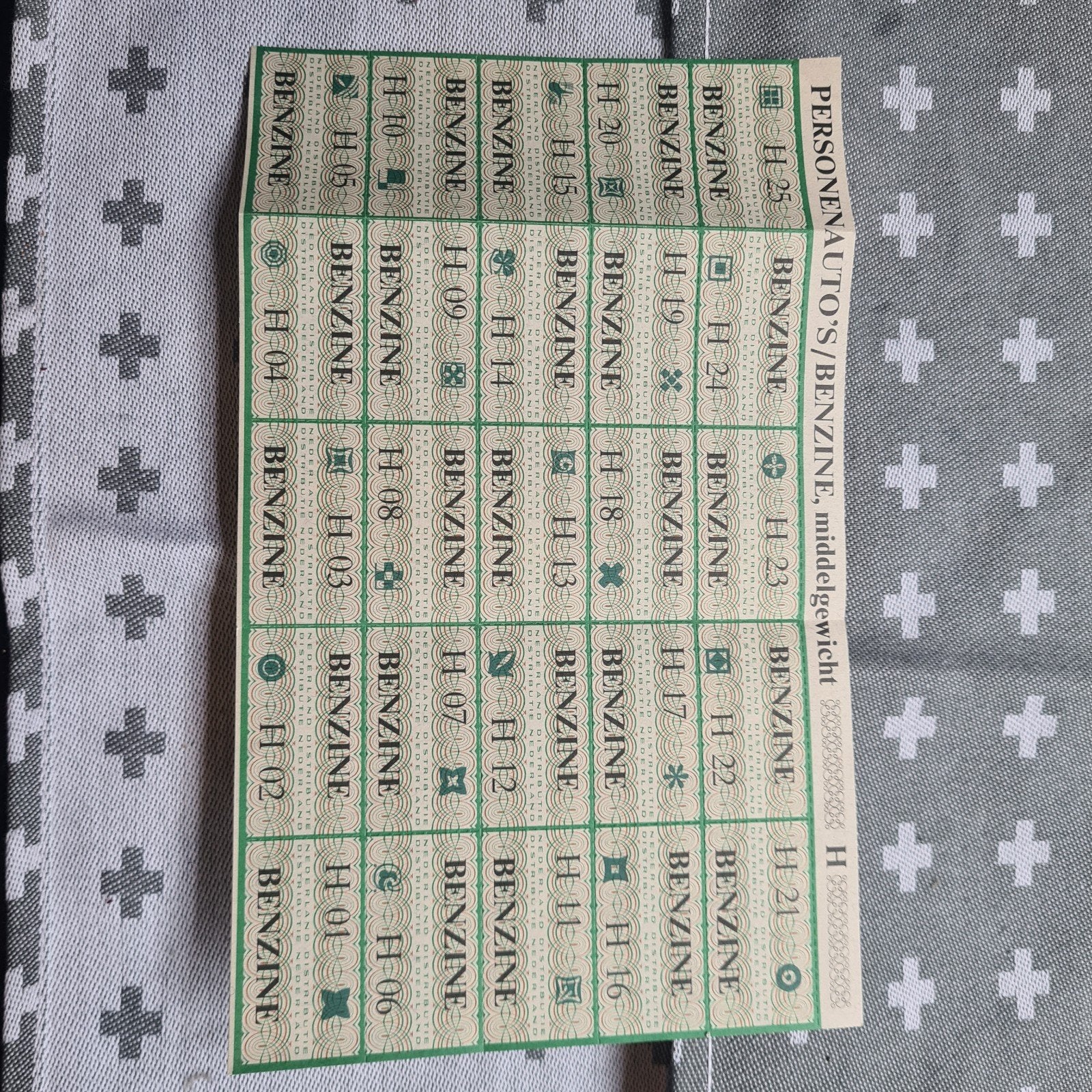Oude benzinebonnen - Historisch verzamelobject, Verzamelen, Overige Verzamelen, Ophalen of Verzenden, Gebruikt