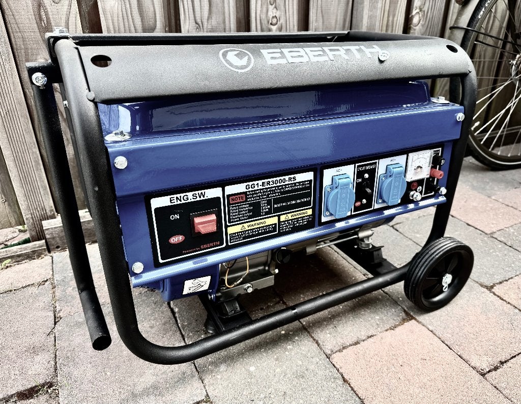 Eberth generator 3000 watt, Doe-het-zelf en Verbouw, Aggregaten, Zo goed als nieuw, Benzine, Minder dan 5 kVA, Ophalen