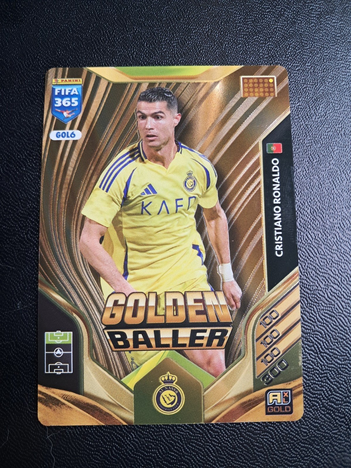 Panini FIFA 365 Adrenalyn XL 2026 Golden Baller Ronaldo, Ophalen, Zo goed als nieuw, Buitenlandse clubs, Spelerskaart