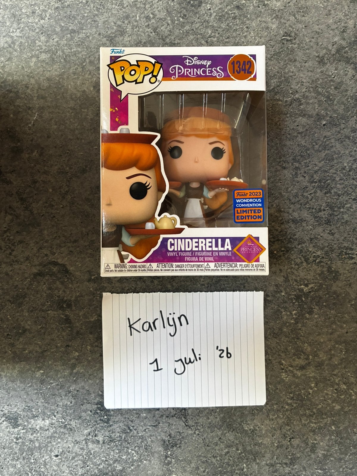 Funko Pop Cinderella 1342, Ophalen, Zo goed als nieuw