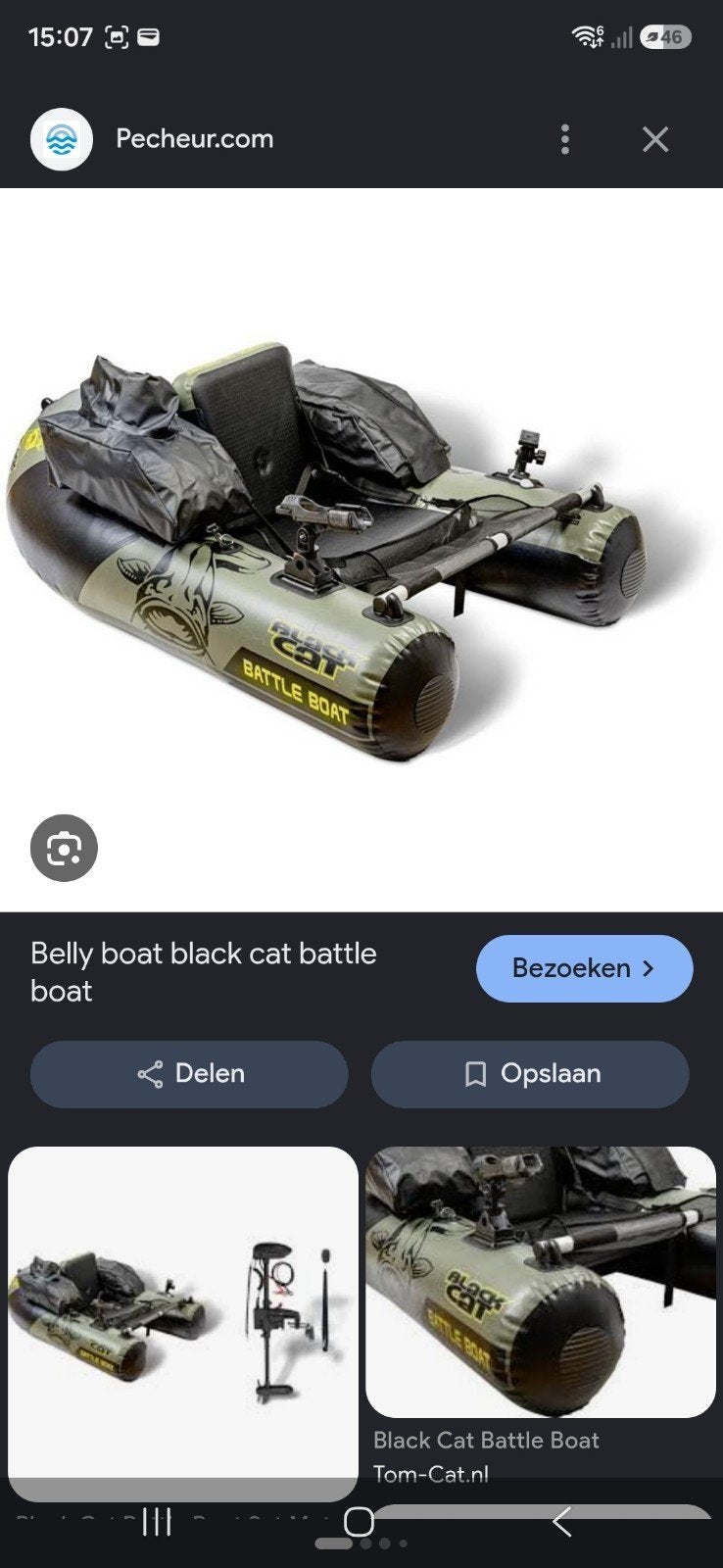 Belly Boat, Black cat, Ophalen, Zo goed als nieuw