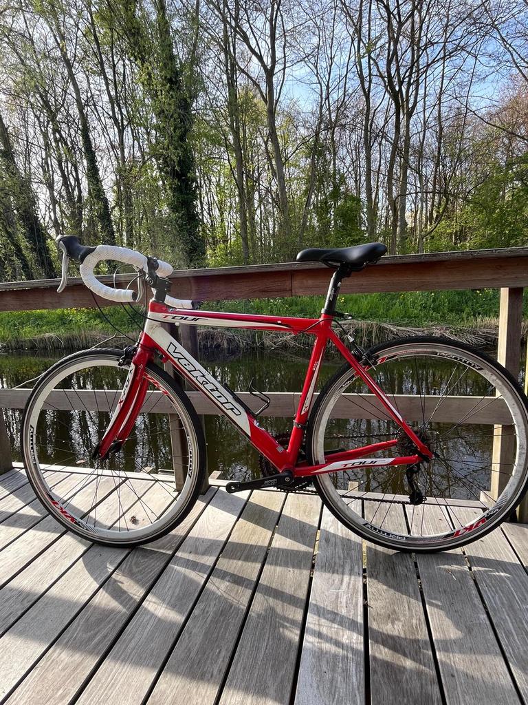 Vektor (decathlon) racefiets- maat M, Fietsen en Brommers, Fietsen | Racefietsen, 28 inch, Gebruikt, Aluminium, Dames