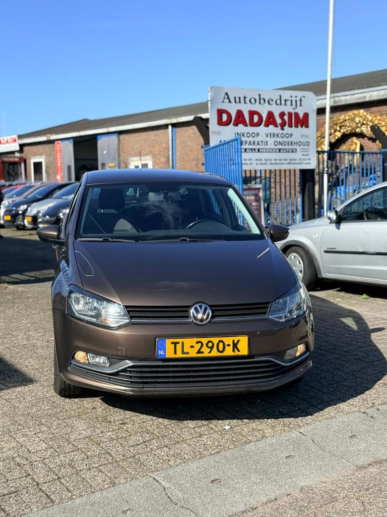 Volkswagen Polo 1.2 TSI Highline, Auto's, Volkswagen, Stof, 4 cilinders, Bruin, Bedrijf