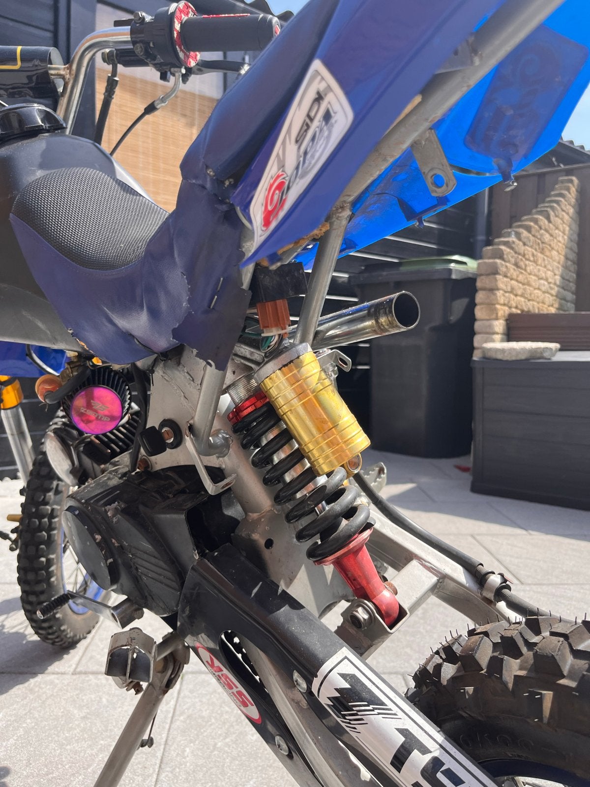 Klus motor met reparatiebon -crossmotor 125cc, Ophalen, Gebruikt, Overige merken