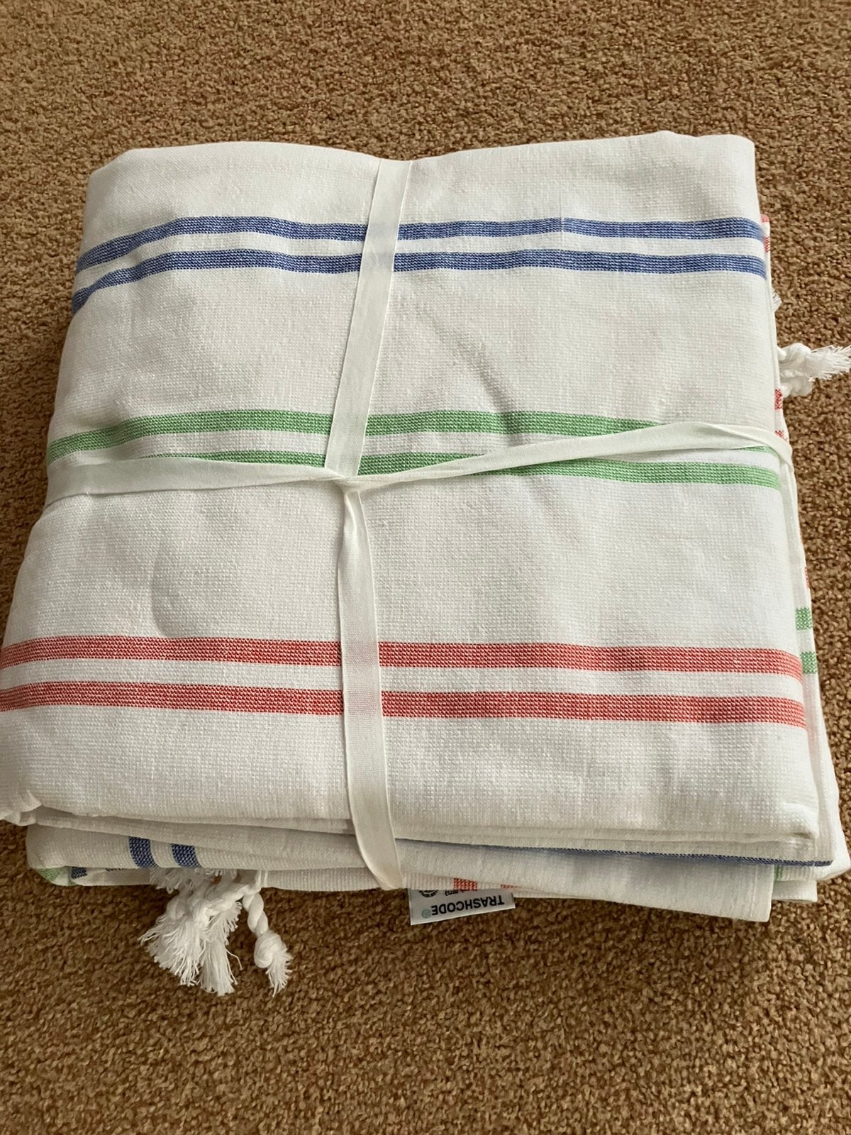 2 Hamam handoeken samen 10 euro, Ophalen of Verzenden, Zo goed als nieuw, Theedoek of Handdoek