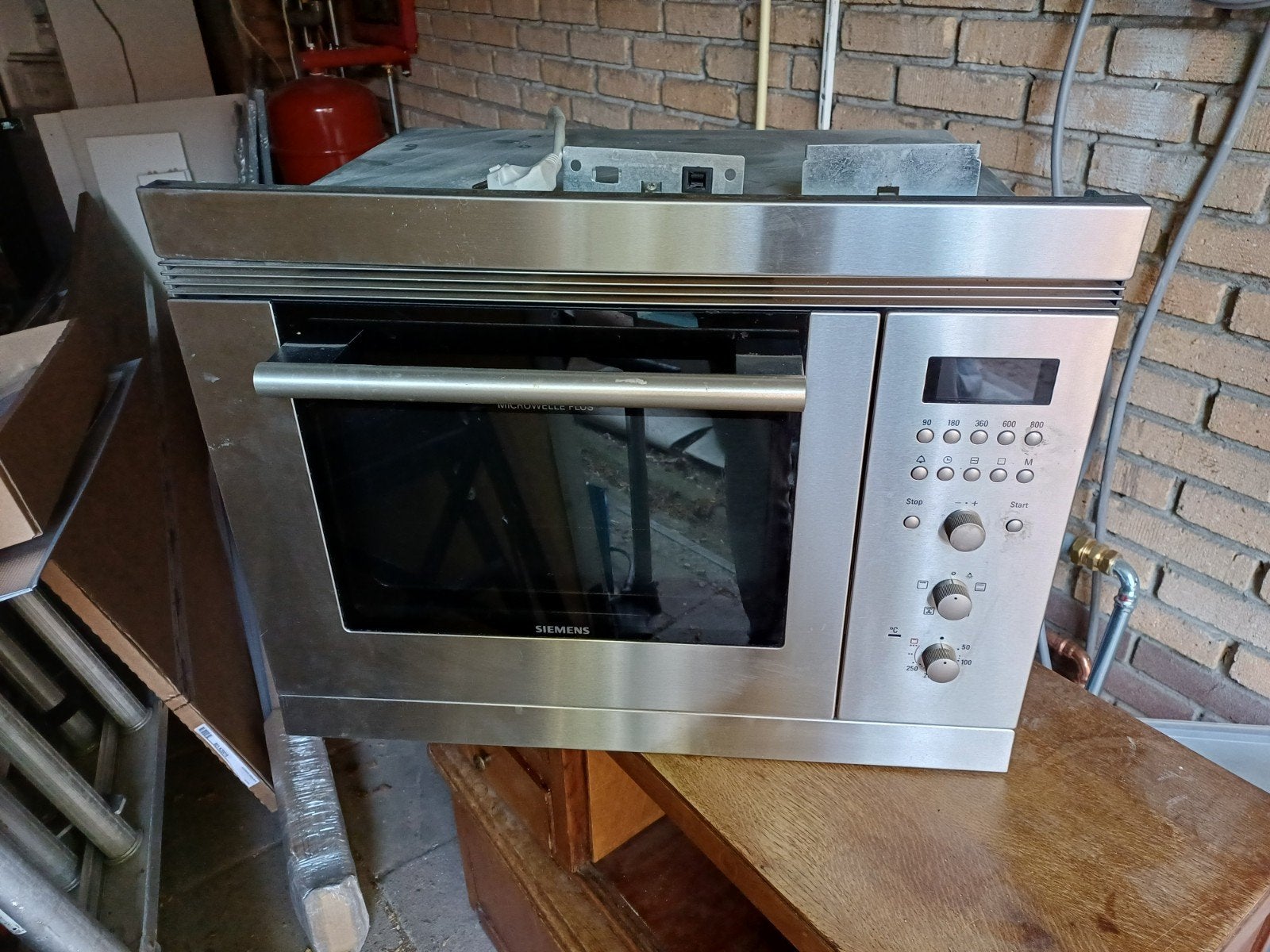 Siemens combi-magnetron HFT859 - Lichte beschadiging, Witgoed en Apparatuur, Magnetrons, Ophalen, Combimagnetron, Gebruikt, Hete lucht