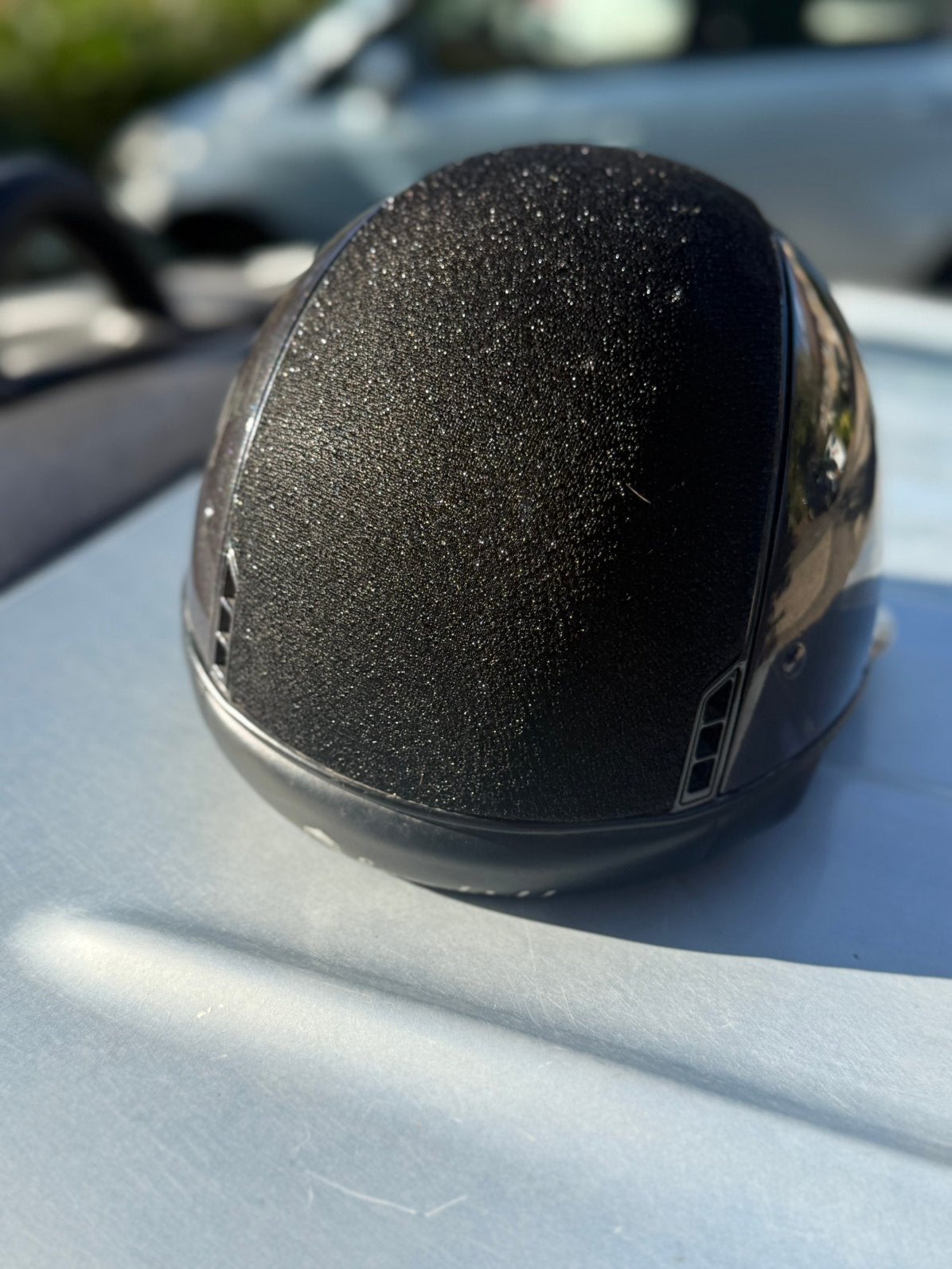 Samshield cap 1.0, Dieren en Toebehoren, Gebruikt, Dressuur, Ophalen of Verzenden, Rijhelm/cap