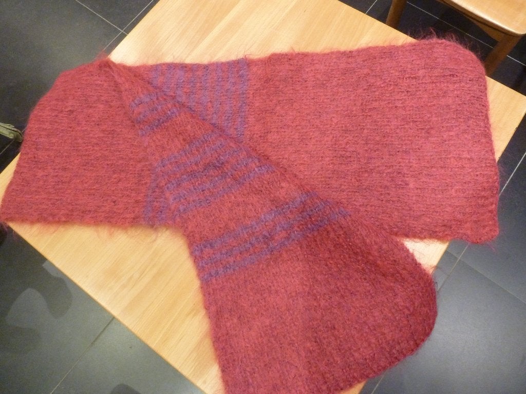 HANDGEBREIDE SJAAL WOL, Maat 46/48 (XL) of groter, Nieuw, Ophalen of Verzenden, LANA GROSSA