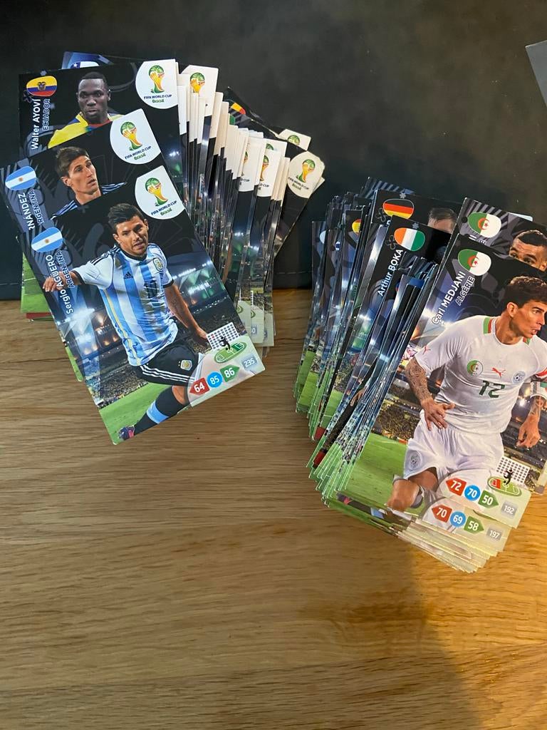 Panini FIFA World Cup 2014 Voetbalkaartjes - ca. 200 stuks, Ophalen of Verzenden, Gebruikt, Overige sporten, Spelerskaart