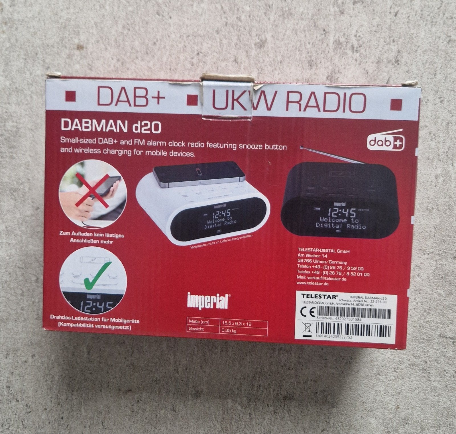 Imperial DABMAN d20 DAB+, Ophalen of Verzenden, Nieuw, Radio