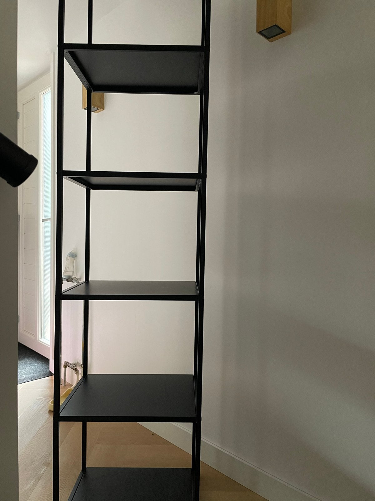 Stalen roomdivider / open kast - Zo goed als nieuw, Ophalen, Met plank(en), Minder dan 50 cm, Zo goed als nieuw