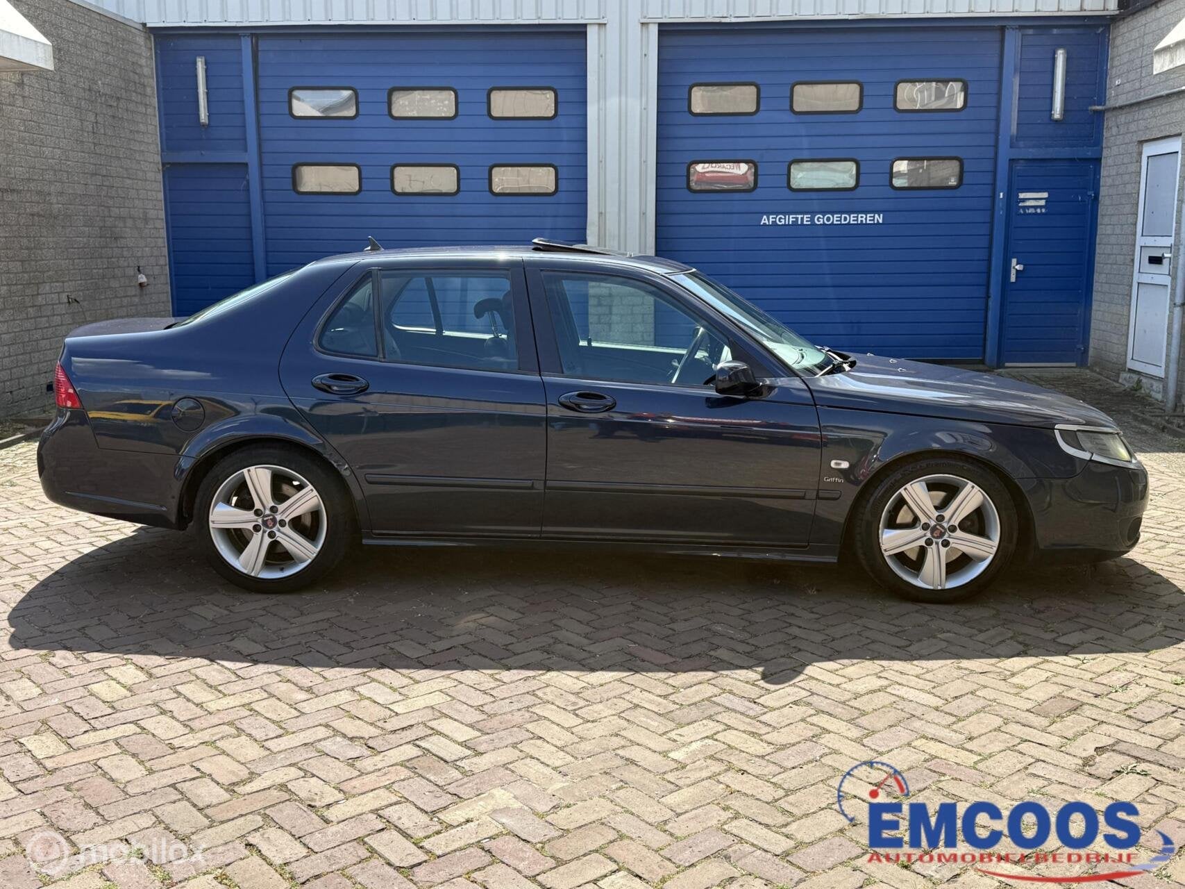 Saab 9-5 Estate 2.3 Turbo Griffin Aero * 300 PK * Leder * St, Auto's, Saab, Voorwielaandrijving, 4 cilinders, Blauw, Bedrijf