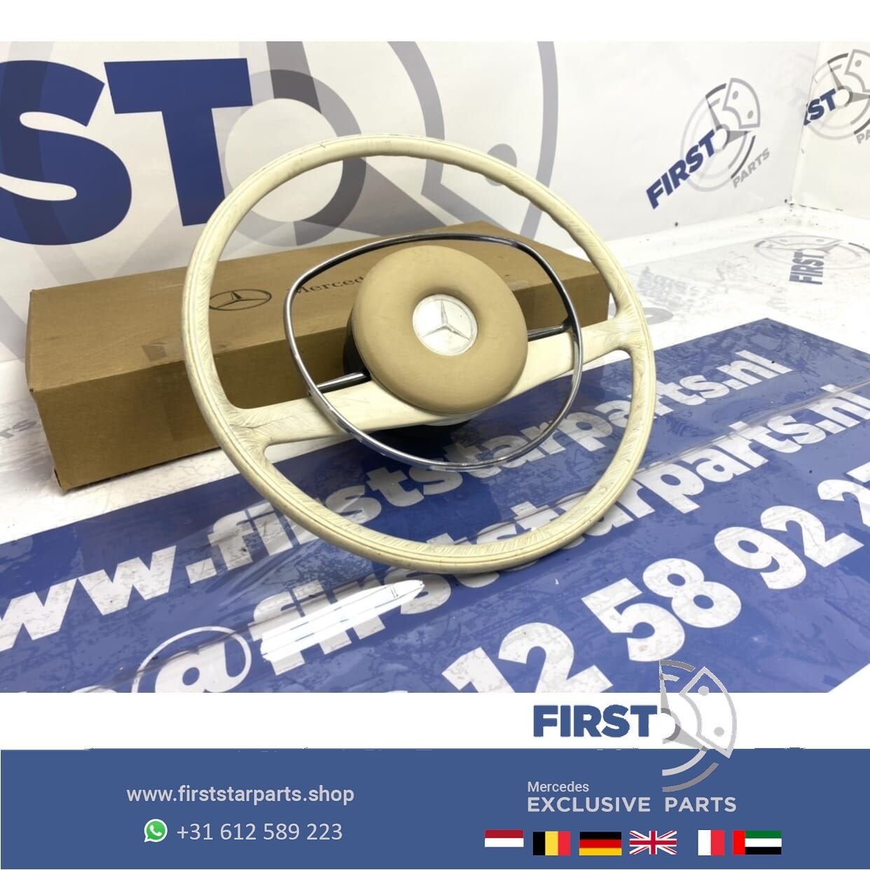 A1154640301 W114 W115 origineel Mercedes STUUR IVOOR WIT 196, Auto-onderdelen, Gebruikt, -, Ophalen of Verzenden, -