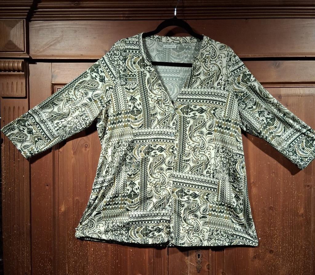 tuniekje crème groen XL Encuentro, Kleding | Dames, Ophalen of Verzenden, Zo goed als nieuw, Maat 46/48 (XL) of groter, Groen