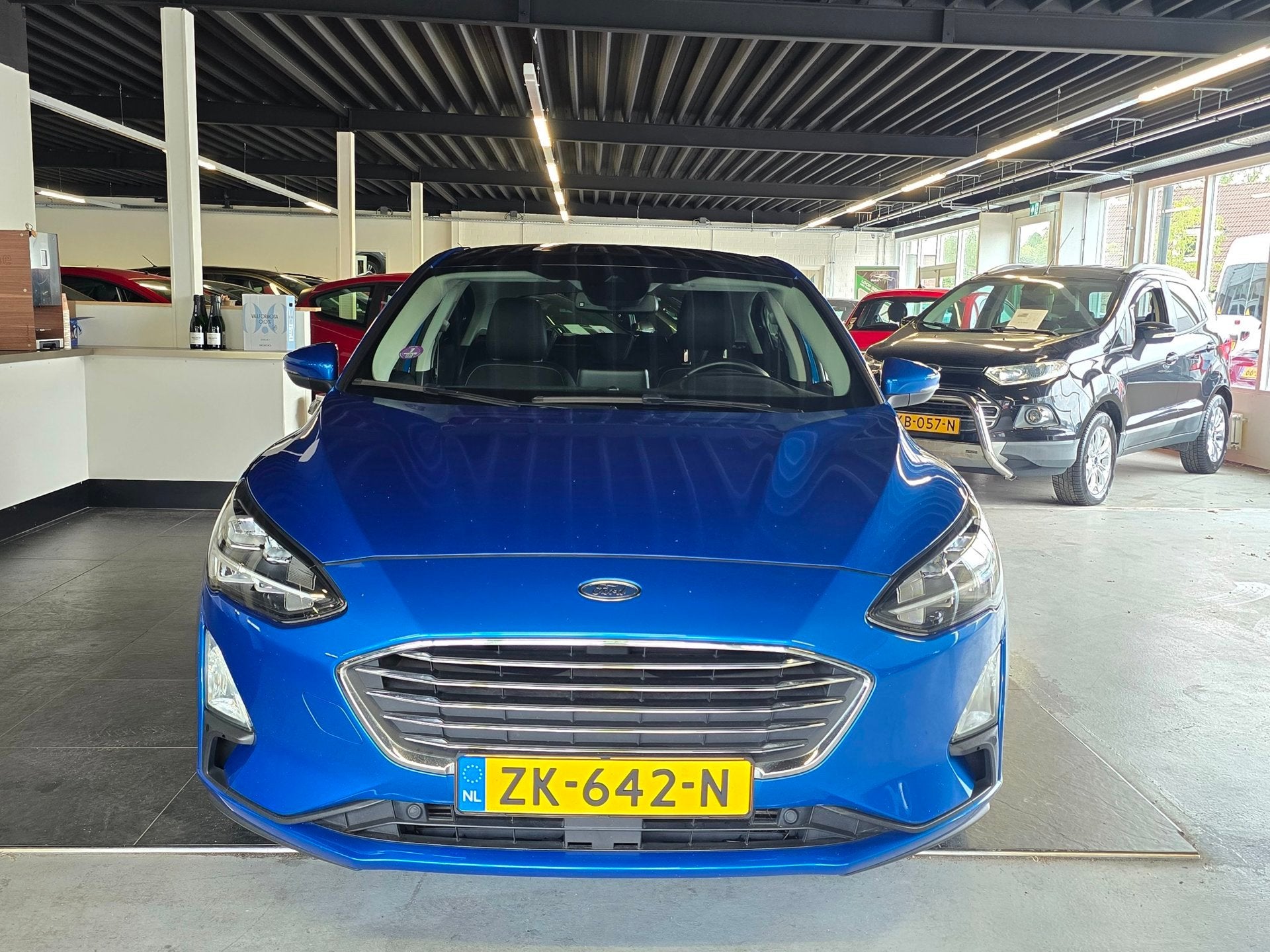 Ford Focus 1.0 EcoBoost Titanium Business/HISTORIE AANWEZIG, Blauw, Origineel Nederlands, Bedrijf, Handgeschakeld