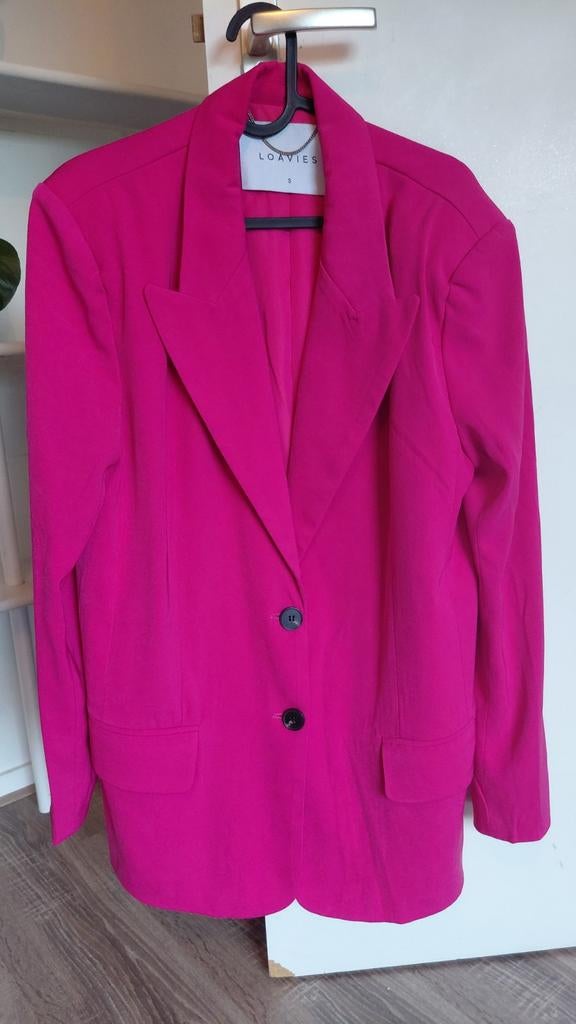 Roze blazer Loavies met schoudervulling, Ophalen of Verzenden