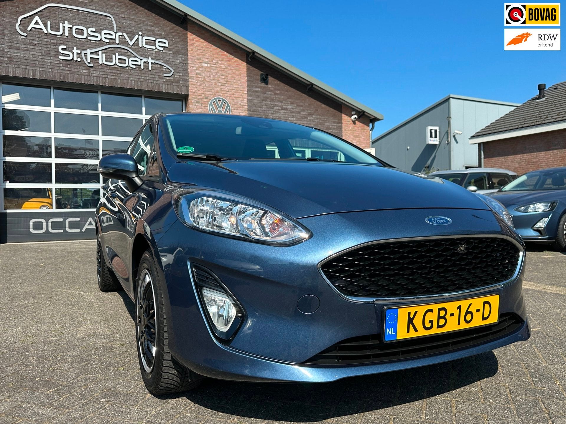 Ford FIESTA 1.1 Trend. 5-Deurs. Cruise-control. PDC. Clima., Auto's, Dealer onderhouden, Stof, Gebruikt, Blauw