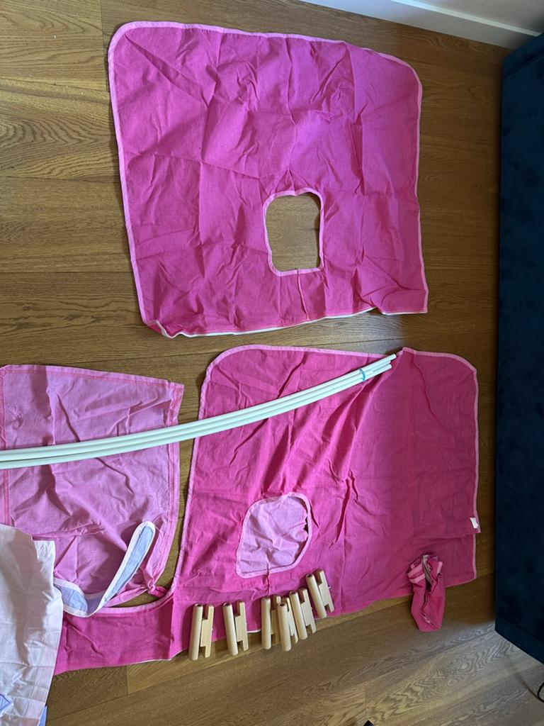 Gratis af te halen: tent voor stapelbed, Ophalen, Gebruikt, 90 cm, Tweepersoons