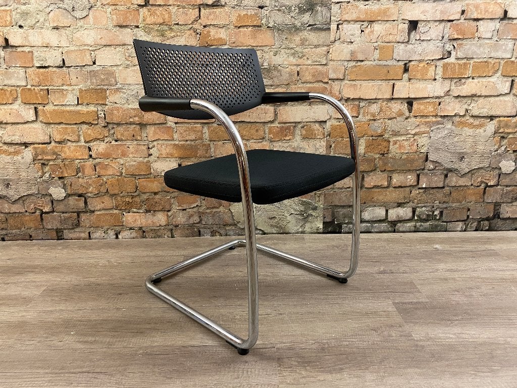Vitra Visavis 2 – Zwart stof | Antonio Citterio, Ophalen, Zwart, Design, Zo goed als nieuw