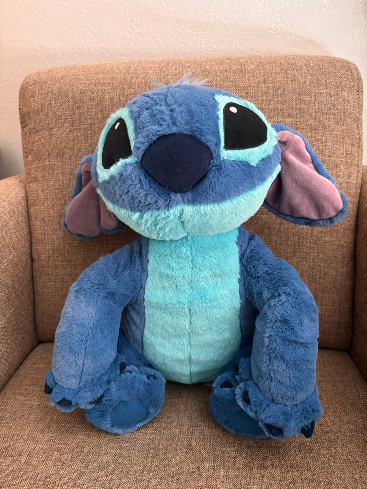 Grote originele Stich knuffel uit Disneyland Parijs, Disney, Disney, Overige typen, Blauw