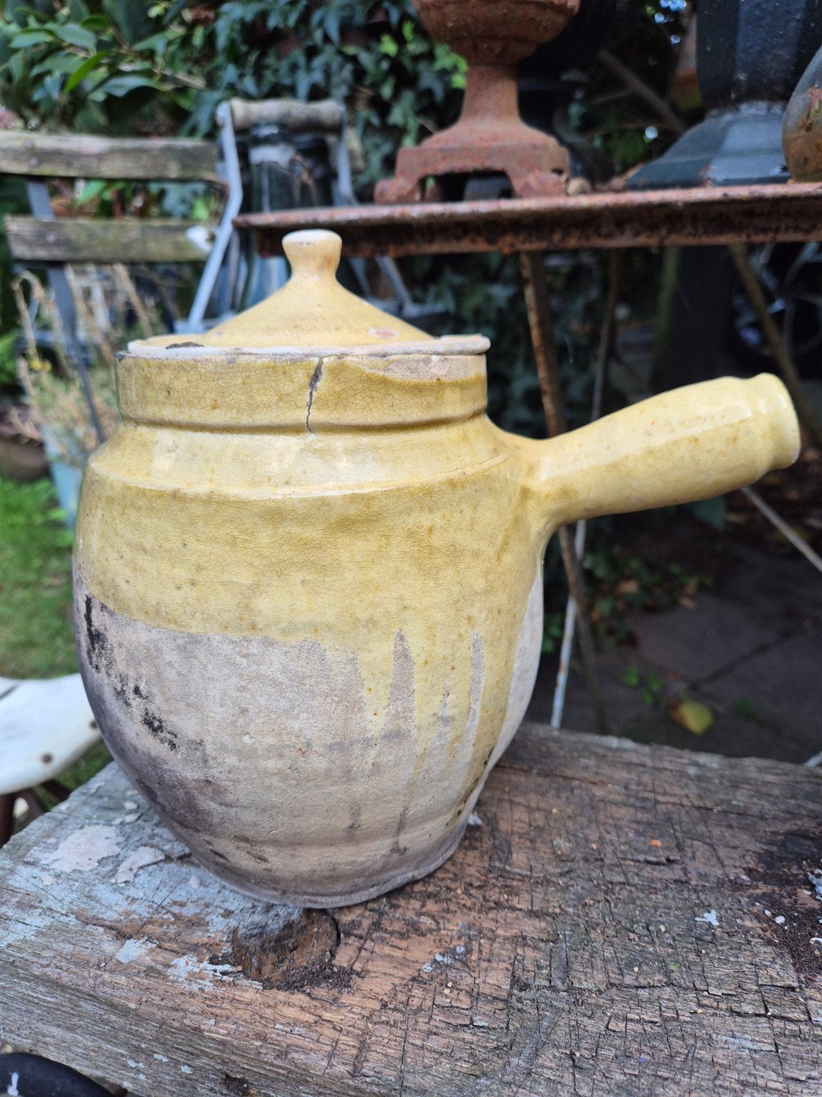 Mooie antieke confit pot Provence, Antiek en Kunst, Ophalen of Verzenden